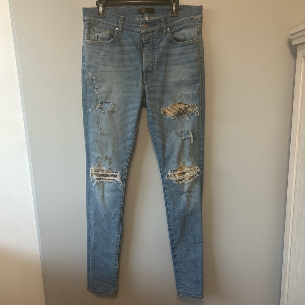 AMIRI Blue Skinny Jeans